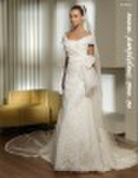 2011 best selling silver embroidery organza weddin