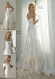 2010 popular ball gown strapless wedding dress