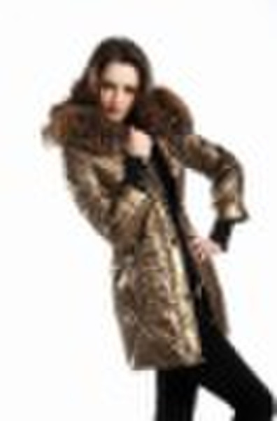 DN&GR fox fur coat with rabbit fur