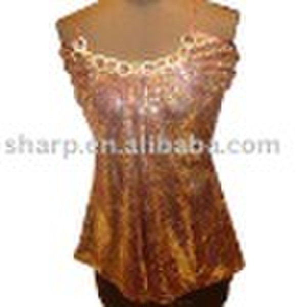 Printed Sequin blouse