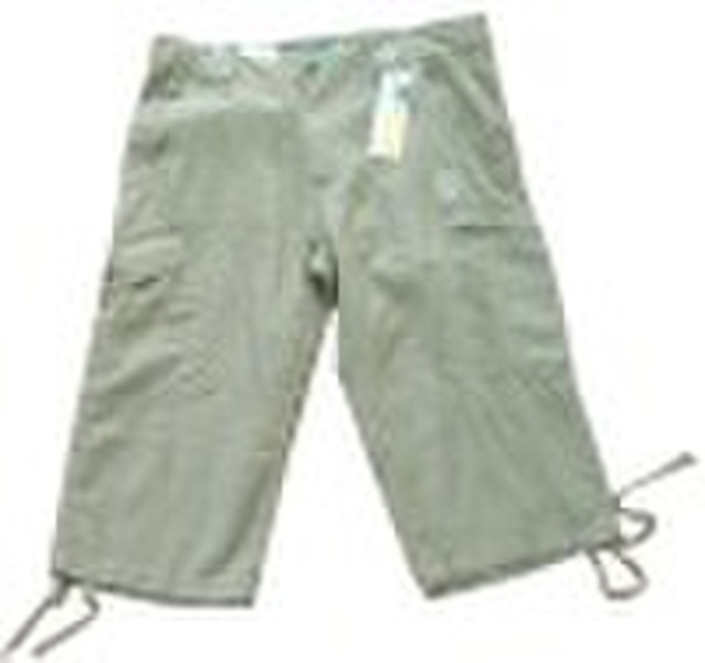 men's 100% linen short pants