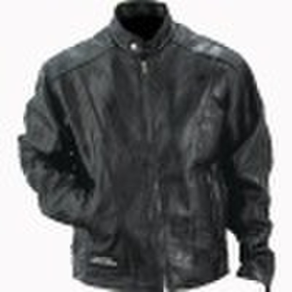 LEATHER MEN'S SOFTSHELL JACKET