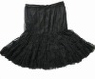 lady's short mesh skirt