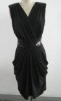 Polyester Chiffon-Kleid schwarz