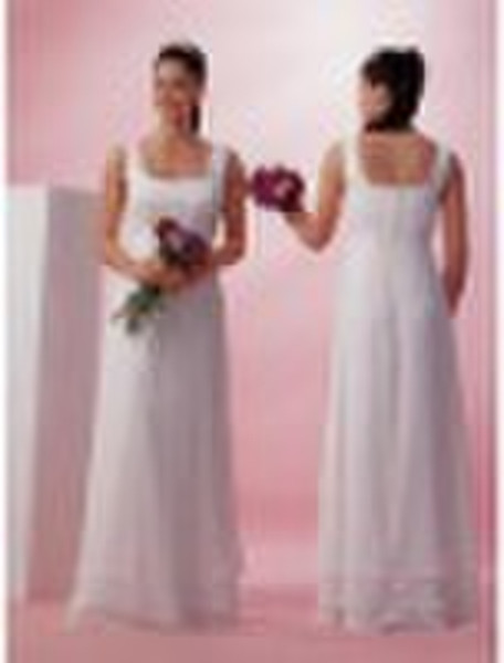 2010 chiffon, white, lace up wedding dress