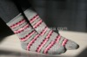 Fair Isle Slipper Sock