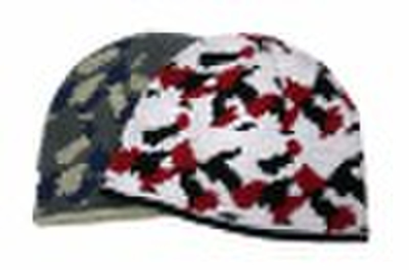 Men's acrylic intarsia hat