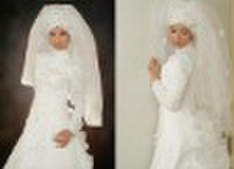 TYW059   2010 latest long sleeves muslim wedding d