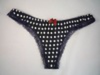 Gesponnenes Dame 98% Polyester 2% Spandex Thong