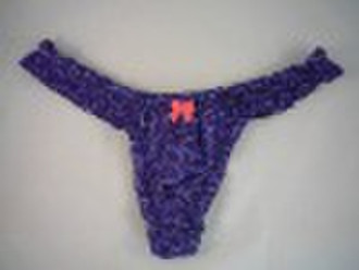 Gewebte Damen aus 100% Baumwolle thong