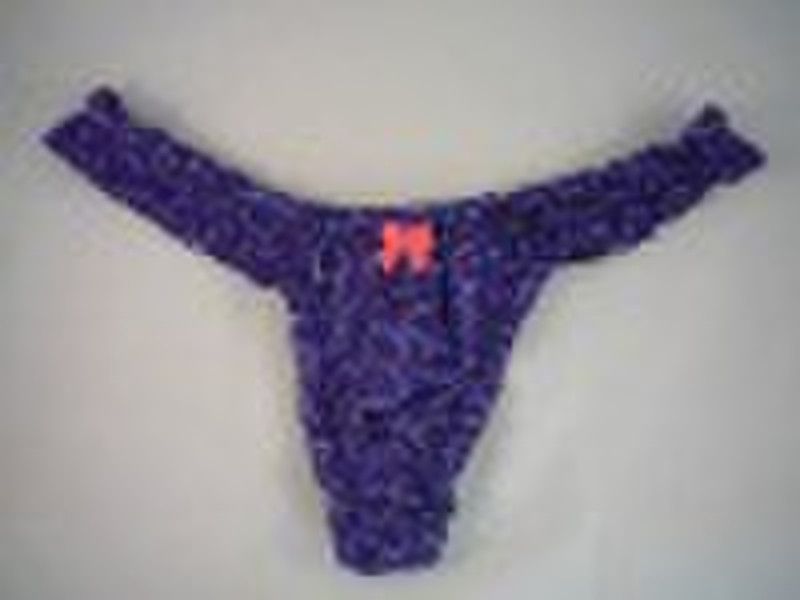 Gewebte Damen aus 100% Baumwolle thong