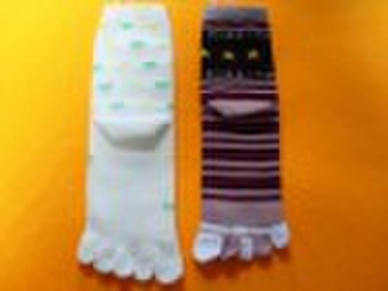 five- toe socks