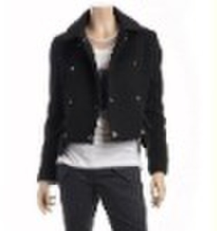 Fashion ladies jacket with big snap button