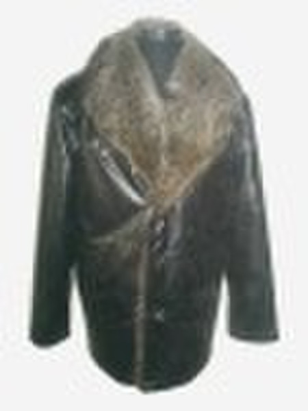 fur leather coat