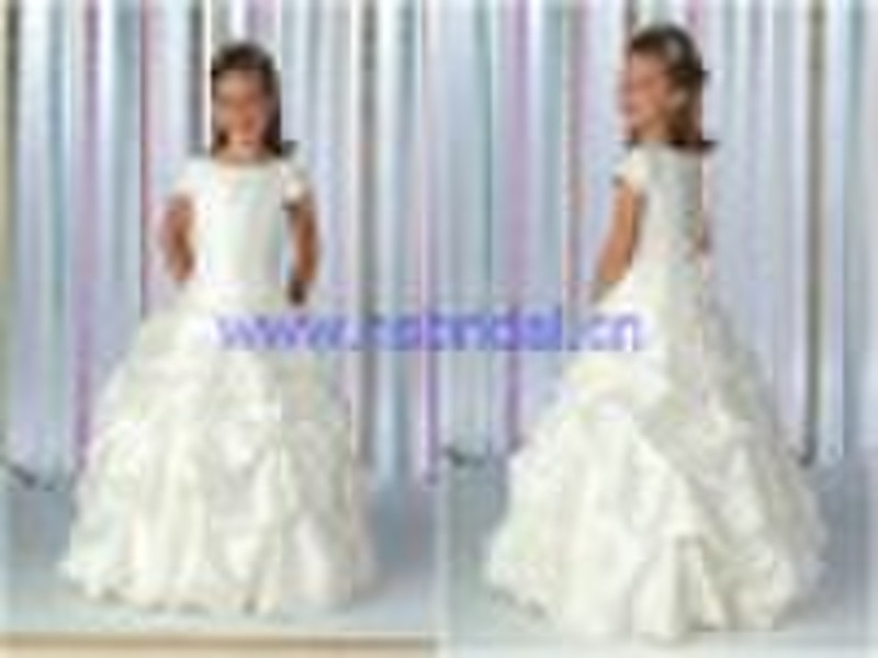 2010 wholesale lovely Aline taffeta Flower Girl Dr