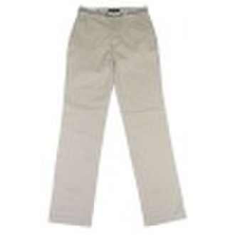 men's 100% cotton casual srtaight pants