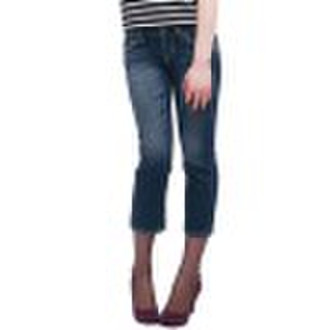 women's  denim cropped pants