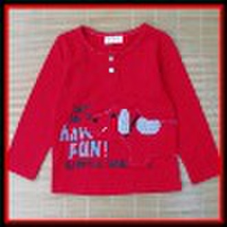 Girl's cotton spring T-shirt