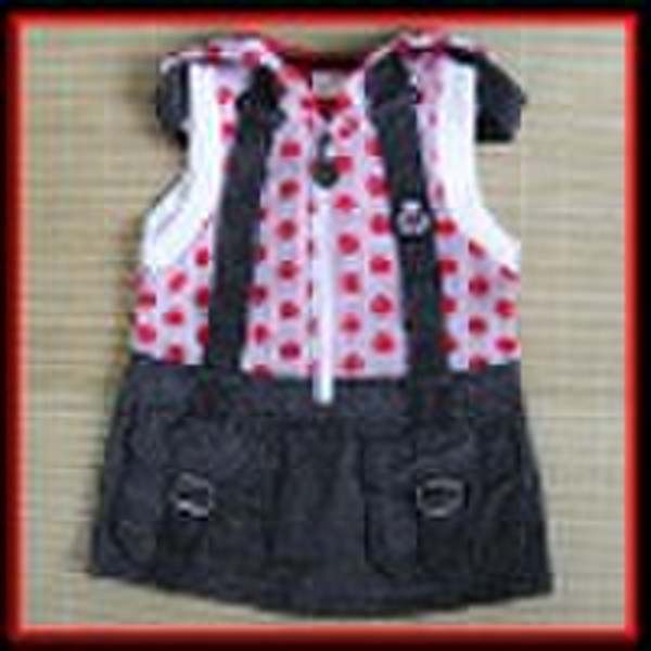 girls' denim dress*four colors*five sizes*fit