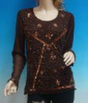 2432# ladies' blouse(women's clothing,caus