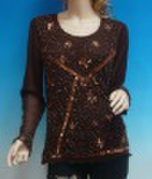 2432# ladies' blouse(women's clothing,caus
