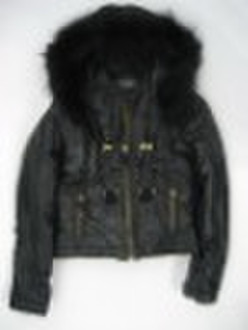 Ladies Raccoon Fur Padding Jacket
