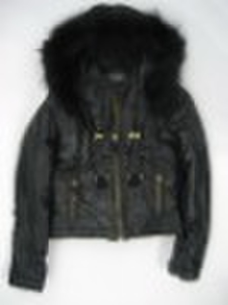 Ladies Raccoon Fur Padding Jacket