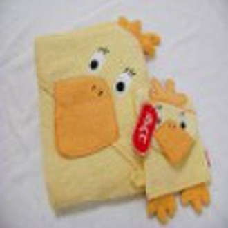 high-grade penguins hooded towel