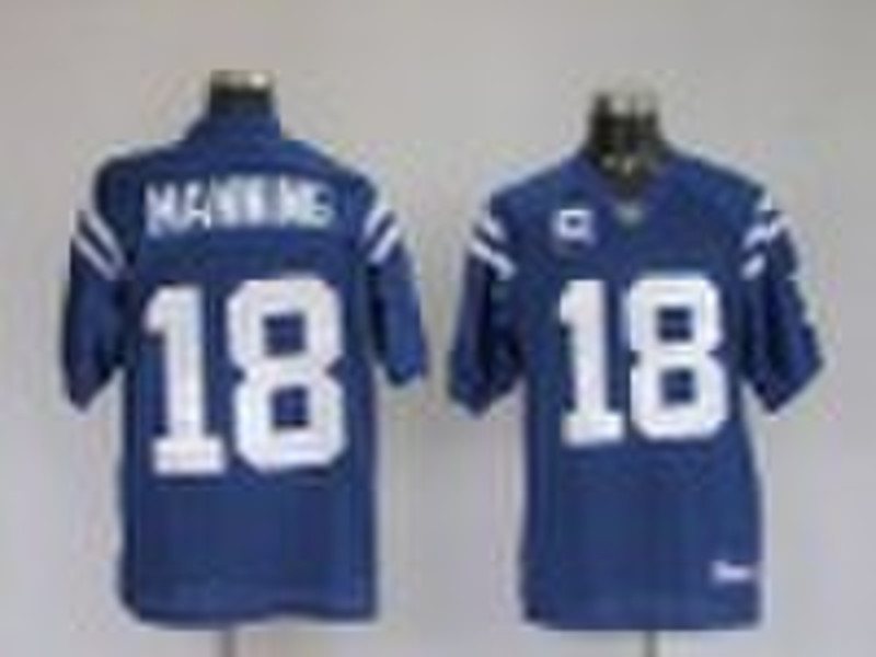 free shipping wholesale #18 manning blue Colts foo