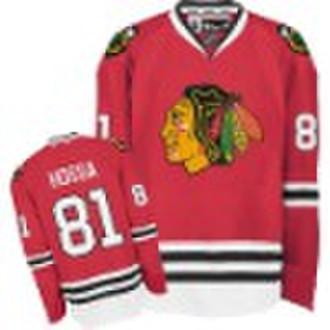 #81 HOSSA red blackhawks ice hockey jersey stitche