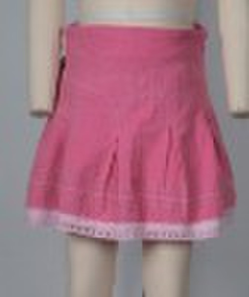 Girl's woven short skirt