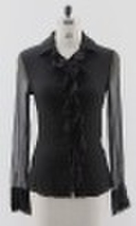 Ladies' 100% silk woven blouse