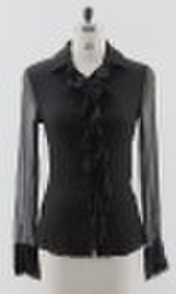 Ladies' 100% silk woven blouse