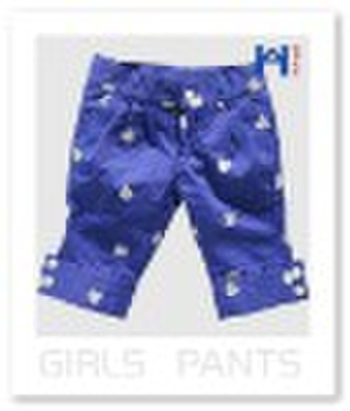 classic hear print girls pants