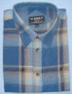 100% cotton yarn-dyed check shirt