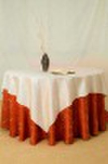 100% polyester round table cloth for hotel