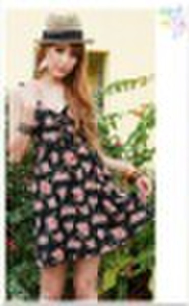 Blumen Mode Kleid