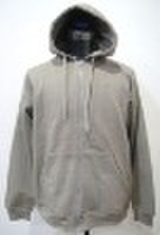 men's long sleeve leisure hooded coat