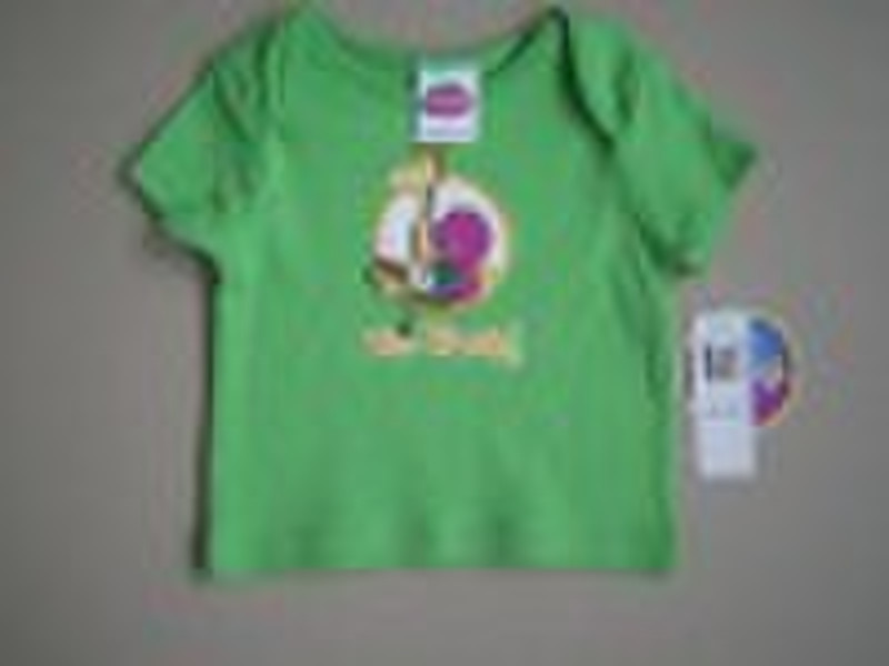 100% cotton knit interlock s/s t-shirt w/screen pr