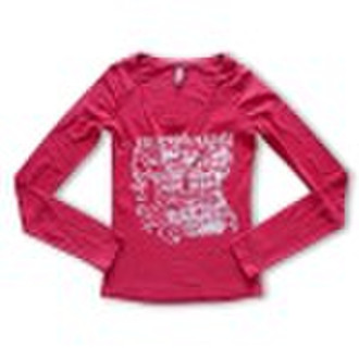 Ladies' knitted L/S T-shirt