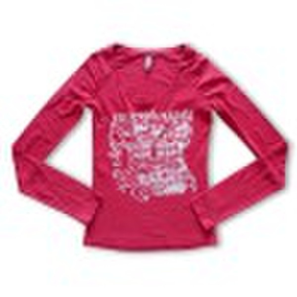 Ladies' knitted L/S T-shirt