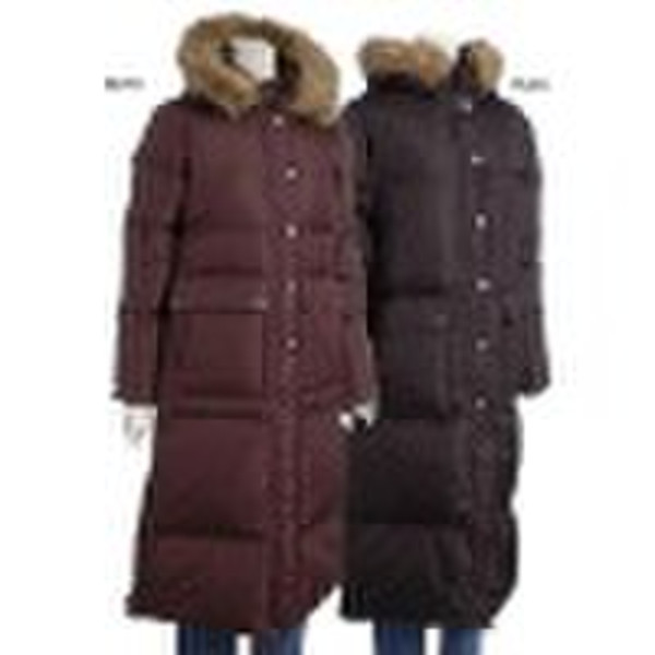 Quilted Zip-front Down Coat   OSC178