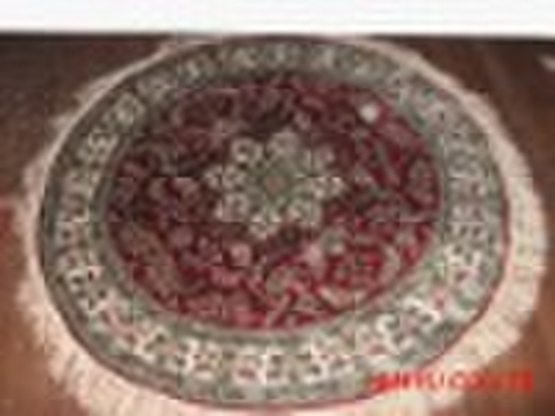 Round Silk Rug