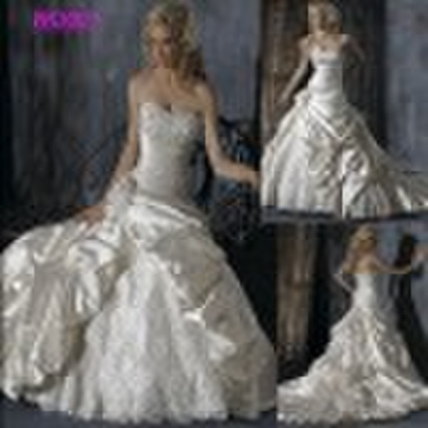 2010 New style floor-length strapless bridal dress