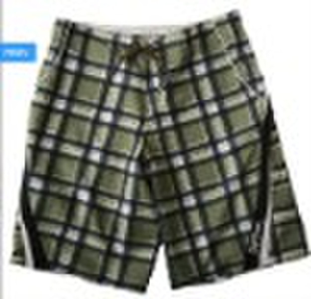 Men's Microfiber Print Shorts