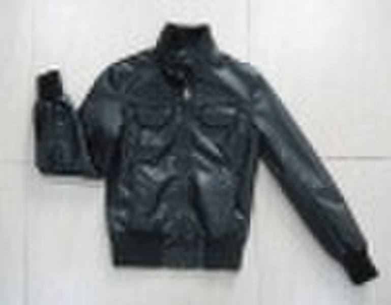 Ladies' fake leather jacket