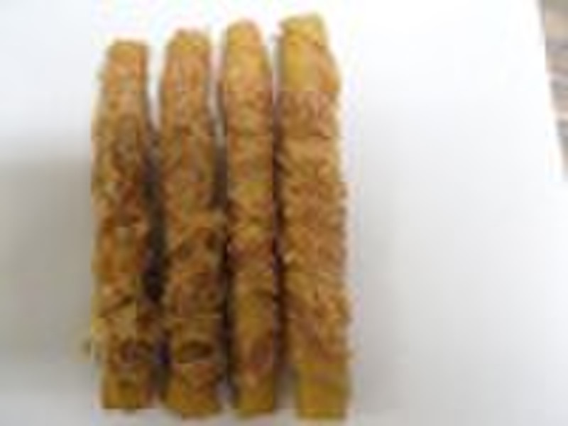 pet food-chicken rolled smoked pighide stick