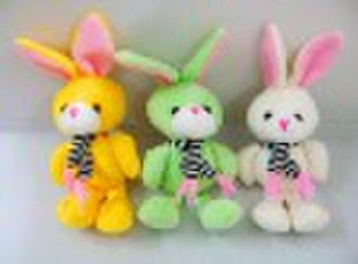 Fshion plush rabbit toy (rabbit keychain)