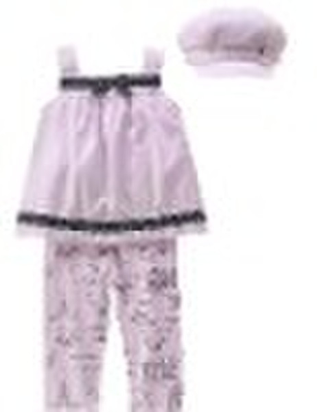 no sleeve two-piece child clothing