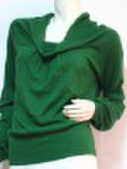 lady 80% silk 20% cashmere knitted sweater